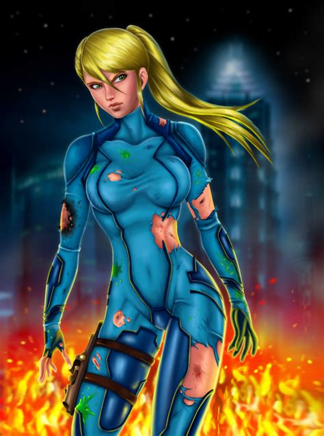 You also have to option to leave her in a few. . Samus naked